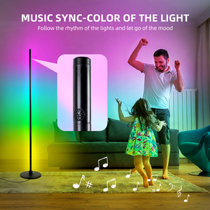 Lampe d'angle LED RVB à changement de couleur avec éclairage d'ambiance moderne pour le salon - Product Image 4