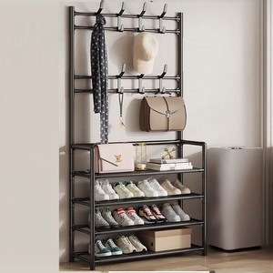 Scarpiera in ferro semplice in metallo Multi-strato appendiabiti per uso domestico per la cucina bagno e Garage - Product Image 5