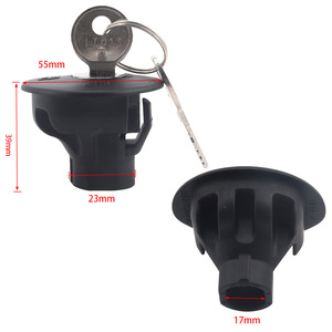 Bouchon de réservoir de carburant avec serrure 8U5A-9C268-B pour Ford Explorer, en plastique avec clé, diamètre 55 mm - Product Image 1