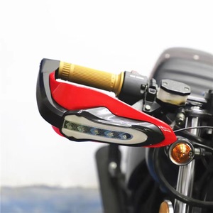Motorcycle Modified Hand Guards Red Led <b>Turn</b> Signal Universal <b>Off</b> Road 190x220mm - Product Image 2