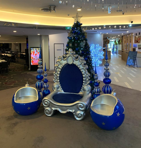 <span class=keywords><strong>Nutcracker</strong></span> lớn Tuần Lộc đồ trang trí trung tâm mua sắm trang trí Giáng sinh khổng lồ Santa Claus món trang sức ghế Ngai Vàng - Product Image 4