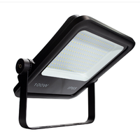 Projecteur LED de haute qualité avec boîtier en aluminium, étanche IP65, 100W AC120-270V, pour terrains de sport, avec capteur de mouvement en option