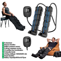 Capteur de pression intégré, ajustement automatique de la force, écran LCD, 8 niveaux d'intensité, mode mémoire, bottes de compression d'air pour les jambes