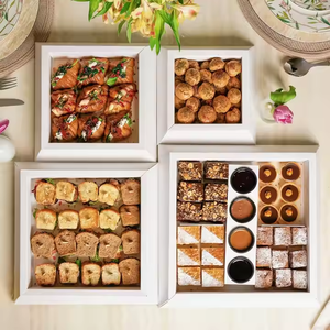 Nouveau design personnalisé de boîte pyramidale en carton à 4 couches boîtes pyramidales d'emballage avec plateau pour l'emballage des aliments et à emporter - Product Image 6