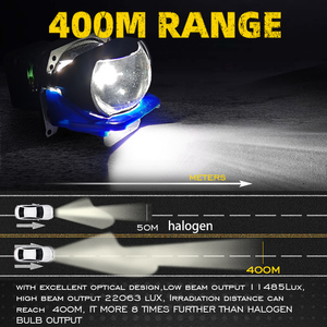 Faro delantero de coche de 3 pulgadas, iluminación automática, 64W, 6000k, <span class=keywords><strong>K6</strong></span>, bi, led, lente de proyector para montaje de faro de coche - Product Image 3