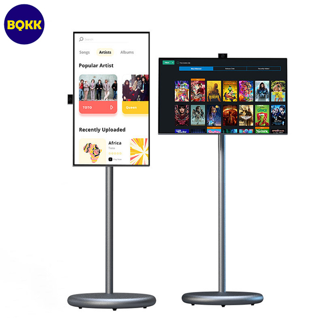 27 Inch Android Smart TV 1080p LED Screen with WiFi Portable Touch Monitor Bluetooth Screen Mirroring for Home Office Use