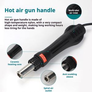 Estación de Soldadura Digital 8586 con <span class=keywords><strong>Pistola</strong></span> de Calor, Diseño Dos en Uno, <span class=keywords><strong>para</strong></span> Reparación y Desoldadura de Teléfonos Móviles, Suministro Directo de Fábrica - Product Image 2