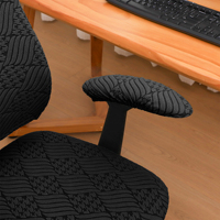 Ensemble de 4 housses de chaise de bureau universelles, extensibles et protectrices pour siège et accoudoirs de bureau