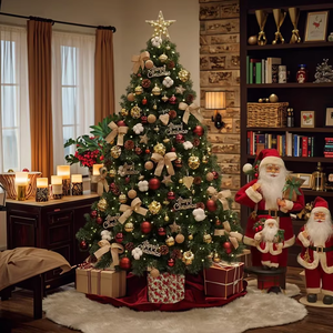 Décorations d'arbre <span class=keywords><strong>de</strong></span> <span class=keywords><strong>Noël</strong></span> <span class=keywords><strong>artificiel</strong></span> <span class=keywords><strong>pré</strong></span>-assemblées, arbre <span class=keywords><strong>de</strong></span> <span class=keywords><strong>Noël</strong></span> en PVC, mini arbre <span class=keywords><strong>de</strong></span> <span class=keywords><strong>Noël</strong></span> vert - Product Image 1