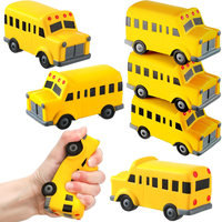 Jouet anti-stress en mousse PU personnalisé en forme de bus scolaire avec logo pour la rentrée scolaire et les cadeaux promotionnels