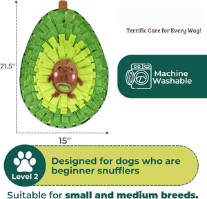 Alfombrilla Olfativa de Lujo Personalizada para Perros, con Estampado de Aguacate de Moda, de Forro Polar, Transpirable y para Comer Lentamente, ¡Gran Oferta! - Product Image 5