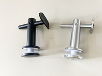 Condibe Stair Glass Zaun verstellbare Edelstahl schwarz Geländer Handlauf halterung