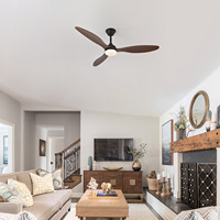 Plafonnier LED moderne en fer à moteur DC, 42 pouces, couleur blanche, avec ventilateur télécommandé pour salon – Meilleure vente