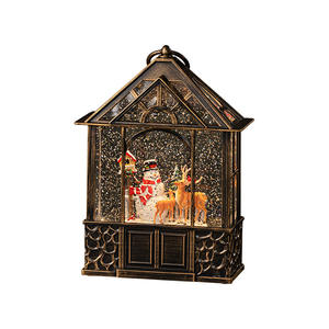 Cross Border Retro Navidad Escritorio Caja de música Nieve Anciano Bola de cristal <span class=keywords><strong>Casa</strong></span> Niños Regalo de vacaciones - Product Image 5