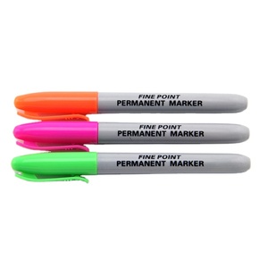 Paquete de colores surtidos de 12 marcadores permanentes de punta fina - Product Image 1