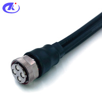 Conector de clúster macho MQ4 de puente PIM bajo a conector hembra N Cable Superflex de 1/4 "0,5 M
