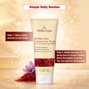 Limpiador Facial Líquido Herbal Ubtan, Luminosidad Nupcial, Aclarante, Limpieza Profunda, Eliminación de Bronceado, Control de Grasa, Nutritivo, Uso Diario, Para Todo Tipo de Piel - Product Image 3