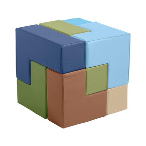 Foam Building <b>Blocks</b> High Density Sponge Toddler Climbing Crawling Stacking Toy Set 7 Pieces Geometric <b>Shape</b> Unisex Indoor Play - Product Image 5