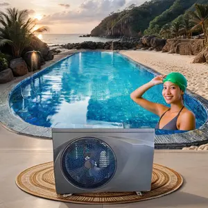 Stock DE LA UE 10kw R410A pequeño WIFI fuente de aire DC inversor piscina bomba de calor calentador de agua