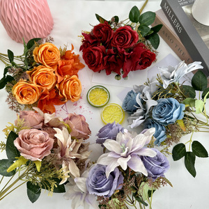 <span class=keywords><strong>Fiore</strong></span> Artificiale a 7 Steli di Giglio Bengalese per Decorazioni Matrimoniali e Domestiche, <span class=keywords><strong>Fiore</strong></span> in Tessuto Satinato per Composizioni Floreali - Product Image 4