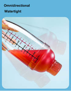 1000ml Cuisine Champagne Boisson Mélangeur Shaker <span class=keywords><strong>Bouteille</strong></span> Bar Barman Outil Jus De Fruits Mélange Tasse PC Plastique <span class=keywords><strong>Martini</strong></span> Cocktail Shaker - Product Image 6