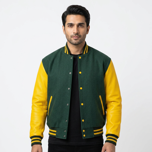 Customized Color Plus Size unisex Wool Body for unisex Varsity <b>Jacket</b> Latest Style Hot Rate Premium Quality Varsity <b>Jacket</b> - Product Image 1