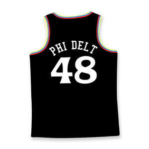 Camiseta de baloncesto de último diseño bordado personalizado ropa de calle deportiva Camisetas Camiseta de baloncesto de malla - Product Image 3