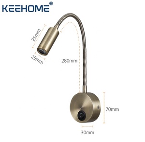 Nouveau aluminium 3W Led hôtel col <span class=keywords><strong>de</strong></span> cygne applique chambre tête <span class=keywords><strong>de</strong></span> <span class=keywords><strong>lit</strong></span> <span class=keywords><strong>liseuse</strong></span> Style moderne <span class=keywords><strong>Flexible</strong></span> Led lecture applique murale - Product Image 4