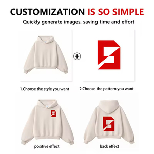 Felpe con Cappuccio da <span class=keywords><strong>Uomo</strong></span> Personalizzate di Alta Qualità, Vestibilità Ampia, con Zip, in Cotone Tinta Unita, Vendita all'Ingrosso - Product Image 4