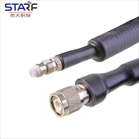 Kabel Sambungan Bellows Antena GNSS Mesin Pertanian Cerdas RG58 TNC-J-3 Male ke QME-K-3 Female