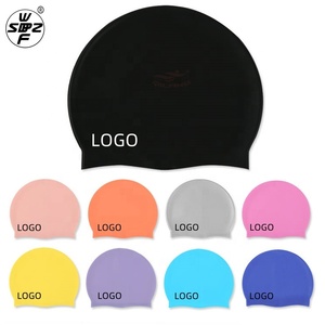 Mũ bơi silicon nhiều màu cho người lớn, mũ bơi silicon tùy chỉnh <span class=keywords><strong>in</strong></span> logo - Product Image 1