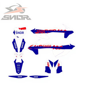 Adesivi e <span class=keywords><strong>Decalcomanie</strong></span> 3M Snor RACING per Pit Bike e Dirt Bike, Adesivo Impermeabile per Moto KT65, Universale per la Maggior Parte delle Moto - Product Image 6