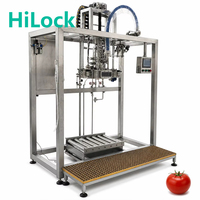 Machine de remplissage aseptique HiLock pour bouteilles en plastique et en verre, en acier inoxydable, pour pâtes de tomates très visqueuses