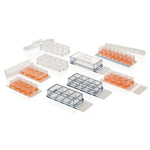 Système de couche de glissière à 8 puits Lab-Tek dédié à la biologie cellulaire, compatible avec les microscopes biologiques, en verre sodocalcique pour l'observation - Product Image 2