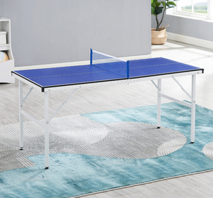 <span class=keywords><strong>Table</strong></span> <span class=keywords><strong>de</strong></span> <span class=keywords><strong>ping</strong></span>-<span class=keywords><strong>pong</strong></span> miniature portable avec protections d'angle <span class=keywords><strong>de</strong></span> sécurité, design pliable pour le jeu familial en intérieur - Product Image 3