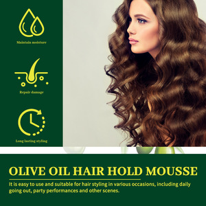 <span class=keywords><strong>Mousse</strong></span> <span class=keywords><strong>coiffante</strong></span> anti-frisottis à l'huile d'<span class=keywords><strong>olive</strong></span> pour boucles élastiques – Marque privée - Product Image 2