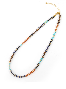 Collier inspiré du quartz naturel arc-en-ciel à <span class=keywords><strong>la</strong></span> mode, perles d'abaque faites à <span class=keywords><strong>la</strong></span> main, bijoux délicats à superposer, cadeau d'anniversaire pour elle - Product Image 5