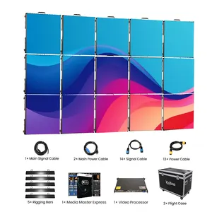 تأجير مرحلة الخدمة الأمامية شاشة LED داخلية خارجية Pantalla مع إضاءة LED فيديو للحفلات الموسيقية بألوان كاملة تأجير P3 - Product Image 1