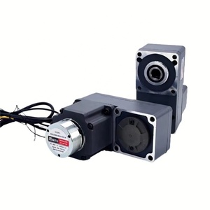 Motor de CC sin escobillas con freno magnético de seguridad, con orificio hueco de 90 grados y caja de engranajes tipo L para transportadores inclinados y AGV - Product Image 2