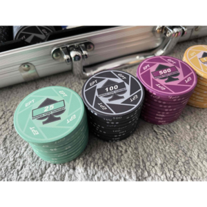 YH 100pcs 300pcs 500pcs 39mm Ceramic EPT Texas <strong>Poker</strong> Chips Gambling Game Chips <strong>Poker</strong> <strong>Set</strong> With Aluminum Box - Product Image 5