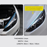 Luz LED diurna flexible e impermeable de 60 cm para coche, tira LED secuencial con modo de escaneo, luces direccionales DRL LED