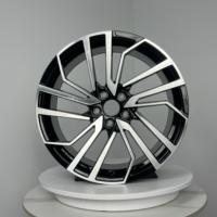 Jantes en alliage de style exécutif de 19 pouces, 5x112 PCD ET 30 CB 66.6, finition noire canon de fusil usinée, pour Audi A6 VW Passat berline
