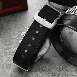 <b>Chronograph</b> Watch Stainless Steel Material Watch Quartz Movement Nylon Strap Watches for Men - Product Image 6