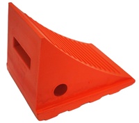 Chargement de bloc de stationnement de 30 tonnes cale de roue en caoutchouc pu personnalisée cale de roue durable