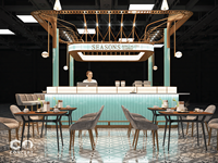 Meubles de comptoir de café personnalisés 2022, designs modernes de kiosque de café pour centre commercial, comptoir de bar à café à vendre
