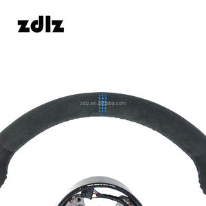 MP V2 Volant en cuir suédé en fibre de carbone pour <span class=keywords><strong>BMW</strong></span> M5 M6 F10 F12 F13 F06 F30 F80 <span class=keywords><strong>M</strong></span> <span class=keywords><strong>Sport</strong></span> (<span class=keywords><strong>bleu</strong></span>) - Product Image 2