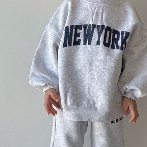 Conjunto de Pantalones y Sudadera con Capucha de Algodón para Niños, Otoño 2021, Estilo Coreano, Estampado Moderno, Manga Larga, para Niños y Niñas - Product Image 5