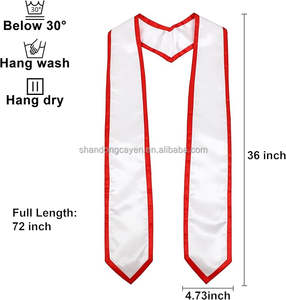 2025 poliéster barato todo el país personalizar Logo estudiantes alta calidad Kente Honor hispano estola graduación Serape bufanda - Product Image 2