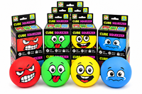 Jouet Squishy Personnalisé Visage Emoji, Doux, à Rebond Lent, Anti-Stress, Balle Sensorielle à Presser, OEM ODM, Vente en Gros, Cadeau, Non destiné aux enfants