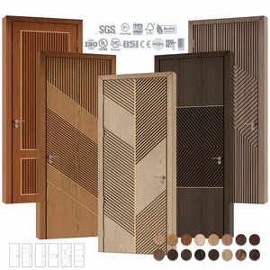 Puertas Interiores de Madera Sólida Estilo Turco Moderno con Acabado para Dormitorio de Villa - Product Image 6